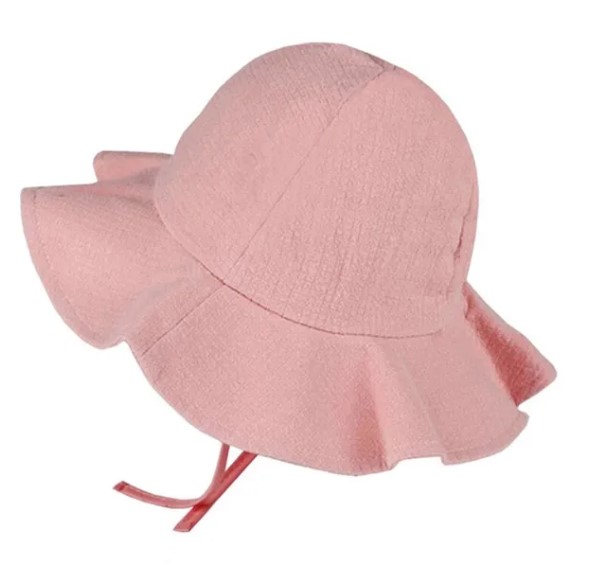 Pink Frilly Bucket Hat